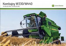 John Deere W330 W440 02 / 2016 catalogue brochure moissonneuse batteuse combine na sprzedaż  PL