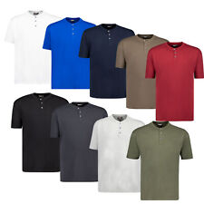 Używany, T-shirt męski Serafino krótki rękaw okrągły dekolt z guzikami oversize XXL-10XL na sprzedaż  Wysyłka do Poland