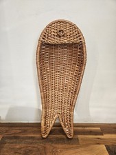 Vintage wicker fish for sale  ELLON