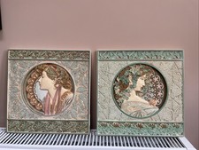 Pair mucha wall for sale  CAMBORNE