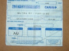 Billet match matra d'occasion  Saint-Priest-en-Jarez