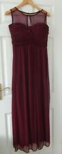 Burgundy red chiffon for sale  WAKEFIELD