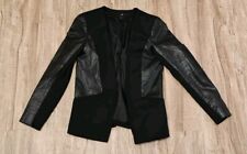 Blazer schwarz kunstleder gebraucht kaufen  Babensham