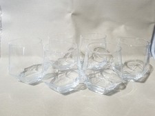 Hexagonal clear glasses for sale  WELLINGBOROUGH