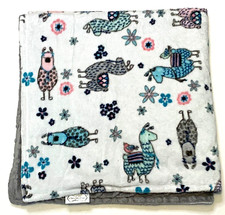 Cobertor de bebê Bebe Bella Designs flores lhamas pássaros reversível ponto vison macio comprar usado  Enviando para Brazil