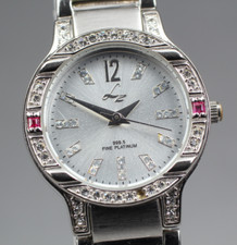 Exc+5 Lz Jewelry Collection LZ-125 relógio de quartzo feminino 999,5 mostrador de platina fina comprar usado  Enviando para Brazil