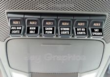Adesivos adesivos personalizados Upfitter AUX Switch \ Compatível com: F250 F350 Super Duty 4x4 comprar usado  Enviando para Brazil