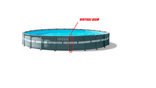 Perna/feixe vertical 12430A para Intex XTR Ultra 52" x 18' 20' 22' 24' 26' redondo comprar usado  Enviando para Brazil
