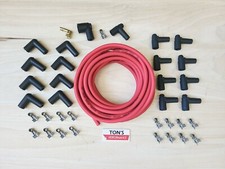 Kit HEI fio vela de ignição vermelha universal MSD supercondutor 8,5 mm v8 preto 90 , usado comprar usado  Enviando para Brazil