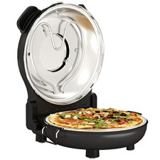 HOMCOM 1200W Forno de Pizza, Máquina de Pizza, 5 Min Crocante, Controle de Botão Duplo, Preto comprar usado  Enviando para Brazil