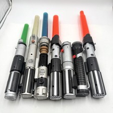 Lote de 7 sabre de luz Hasbro Star Wars 1998 2002 2004 leve e sem luz comprar usado  Enviando para Brazil