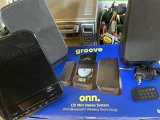 Bluebooth estéreo Onn Groove CD FM rádio sem fio - do seu dispositivo comprar usado  Enviando para Brazil