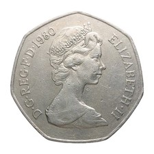 1980 50p coin for sale  LITTLEHAMPTON
