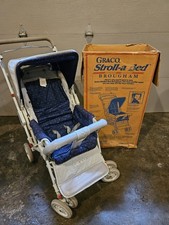 Carrinho de bebê dobrável vintage anos 80 anos 90 Graco Stroll-A-Bed Brougham comprar usado  Enviando para Brazil
