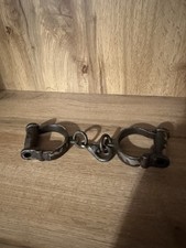 Antique iron handcuffs for sale  NOTTINGHAM