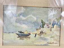 Vintage hungarian watercolour for sale  NUNEATON