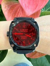Relógio U-Boat Italo Fontana Milhares de Pés Manual Masculino 50mm Vermelho Fabricado na Itália comprar usado  Enviando para Brazil