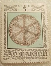 Francobollo san marino usato  Sale
