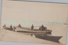Cartão postal Truro Mass MA - barcos de pesca Wier na praia - RPPC Cape Cod comprar usado  Enviando para Brazil