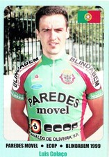 CYCLISME carte cycliste LUIS COLACO  équipe PAREDES MOVEL 1999, usado comprar usado  Enviando para Brazil