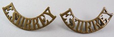 Brass shoulder title for sale  LONDON