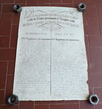 Manifesto manoscritto 1778 usato  Settimo Torinese