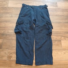 Calça polo masculina vintage Ralph Lauren 34x32 carga militar paraquedista linho seda comprar usado  Enviando para Brazil