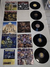 Usado, 4pc Iron Maiden LP Record Lot Iron Maiden, Piece Of Mind, Powerslave, Live Death comprar usado  Enviando para Brazil