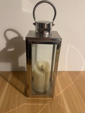 Metal glass candle for sale  COLCHESTER