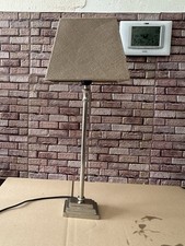 Tischleuchte edelstahlfuß chr gebraucht kaufen  Rodenberg