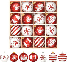 Palline natale bianche usato  Roma