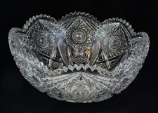 Tigela perfurada de vidro ABP American Brilliant Period Cut (sem base) hoare?  Exc. Cond. comprar usado  Enviando para Brazil