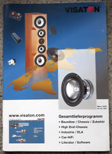 Visaton katalog 2001 gebraucht kaufen  Hamburg