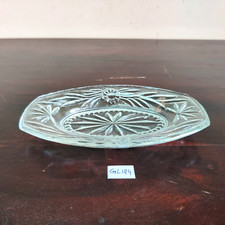 Usado, Bandeja De Vidrio Transparente Con Patrón Floral Vintage De Los Años 30 GL124 comprar usado  Enviando para Brazil
