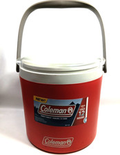  Refrigerador Coleman 12 latas círculo festa vermelho com tampa e alça fria até 12 horas comprar usado  Enviando para Brazil