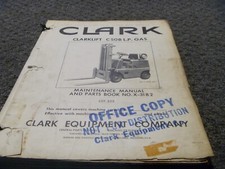 Clark Clarklift C50B LP catálogo de peças de empilhadeira e manual de manutenção PN X-31B2 xz comprar usado  Enviando para Brazil