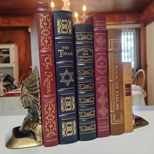 EASTON PRESS Koran Torah Bible Psalms Gospels New Testament leather ALL FINE!, usado comprar usado EASTON PRESS Koran Torah Bible Psalms Gospels New Testament leather ALL FINE!, usado comprar usado  Enviando para Brazil