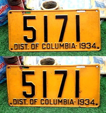 District columbia 1934 for sale  East Texas