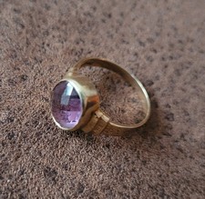 Goldring lila stein gebraucht kaufen  Werdau