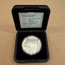 1990 Holanda Vincent van Gogh BU Medalha de Prata Prova com Caixa e Certificado de Autenticidade 38mm 25g comprar usado  Enviando para Brazil