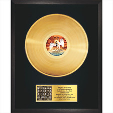 Led Zeppelin - Grafite físico / LP dourado 12" / Lembrança em moldura preta / Rocha comprar usado  Enviando para Brazil