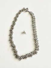 Silver crystal necklace for sale  Arlington