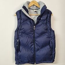 NIKE Kamizelka puchowa Duck Down Fill Full Zip Niebieska Męska Damska Y2K 2007 Rozmiar S na sprzedaż  Wysyłka do Poland