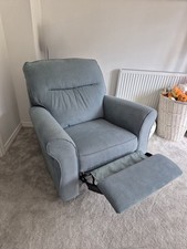 Teal manual recliner for sale  GLOSSOP