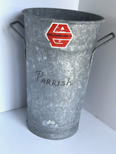 Balde antigo francês Guillouard Nantes galvanizado zinco florista mercado 12" comprar usado  Enviando para Brazil