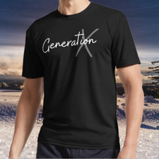 Novo item Geração X Logotipo Logotipo Ativo Camiseta TEE Engraçada Tamanho P a 5XL comprar usado  Enviando para Brazil