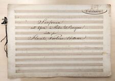 Spartito manoscritto xix usato  Milano