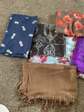 Selection six scarves for sale  SIDCUP