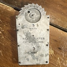 Usado, Balcão mecânico portátil antigo - Dispositivo de contagem de metal ferroviário 1904 comprar usado  Enviando para Brazil