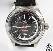 Ball Trainmaster Worldtime relógio automático data do dia 41mm mostrador preto GM2020D comprar usado Ball Trainmaster Worldtime relógio automático data do dia 41mm mostrador preto GM2020D comprar usado  Enviando para Brazil